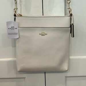 Coach Kitt Messenger Crossbody. Brand new with tags! Cream and gold.